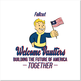 FALLOUT: WELCOME VAULTERS WHITE VERSION Posters and Art